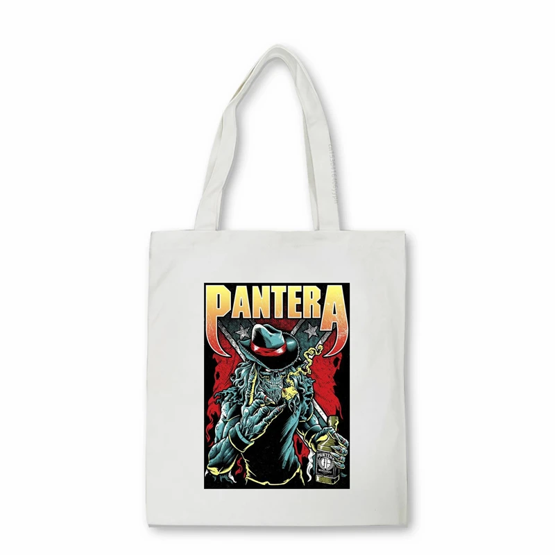 

Сумка-шоппер Pantera Cowboys из Хелла, складная сумка через плечо в стиле Гарри для подростков, Женская Холщовая Сумка-тоут