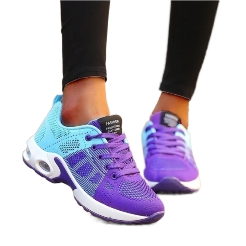 

2021 Running Shoes Women Breathable Casual Shoes Outdoor Light Weight Shoes Casual Walking Platform Ladies Sneakers Black