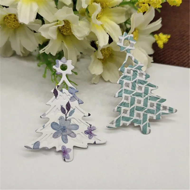 Металлическая вырубка для рождественской елки альбом скрапбукинга бумажные