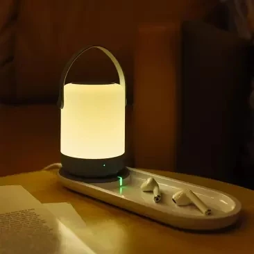 Youpin Small Night light Wireless Charger Set Charging Touch Operation Eye Protection Warm Color Light Switch | Электроника