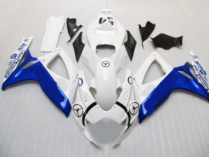 Комплект обтекателей для мотоцикла GSXR600 750 K6 06 07 GSXR 600 GSXR750 2006 2007 ABS холодный белый