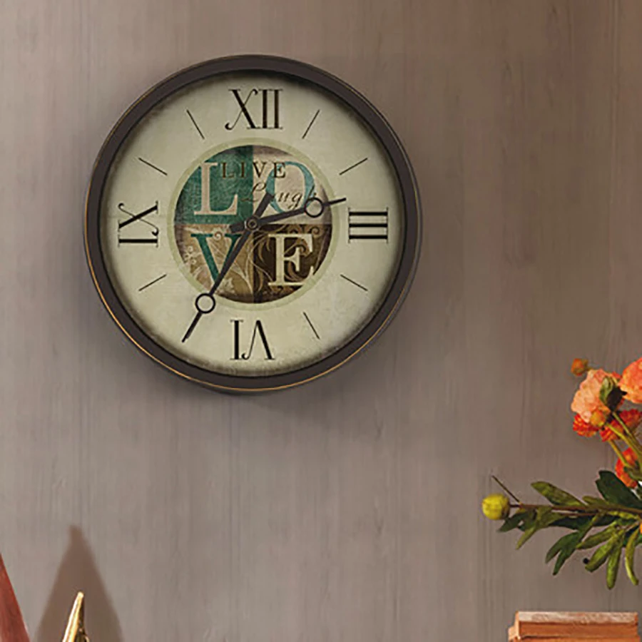 Скандинавские Ретро бесшумные настенные часы домашний декор для спальни