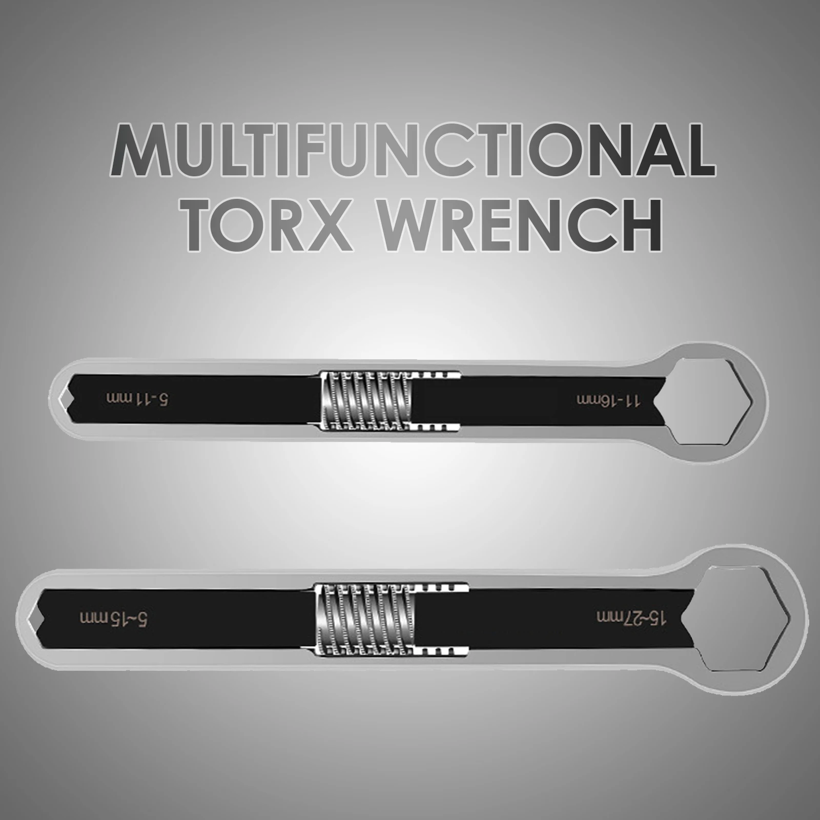 

Multifunctional Torx Wrenches Adjustable Spanner Combination Wrench Fine Tooth Gear Ring Socket Double-head Tool Set