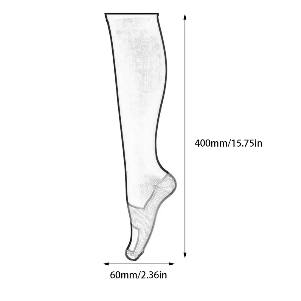 

Autumn Unisex Copper Infused Compression Knee 3 Colors Socks Graduated Slimming Shaping socks