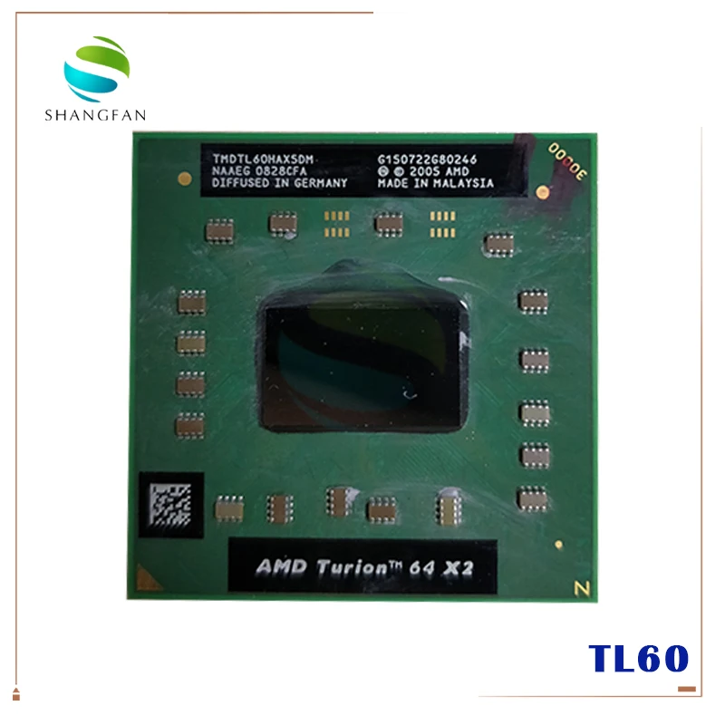 AMD Процессор ноутбука Turion TL 60 TMDTL60HAX5DM 1 м Кэш/2 0 ГГц/разъем S1/двухъядерный ноутбук
