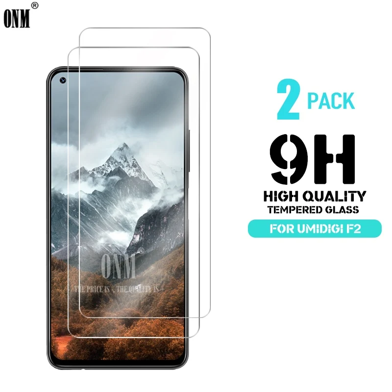 2 шт закаленное стекло для UMIDIGI F2 протектор экрана 2.5D 9H Премиум Закаленное
