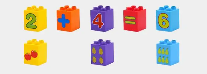 26 шт./компл. DIY цифры буквы фрукты Алфавит крупные частицы строительные блоки