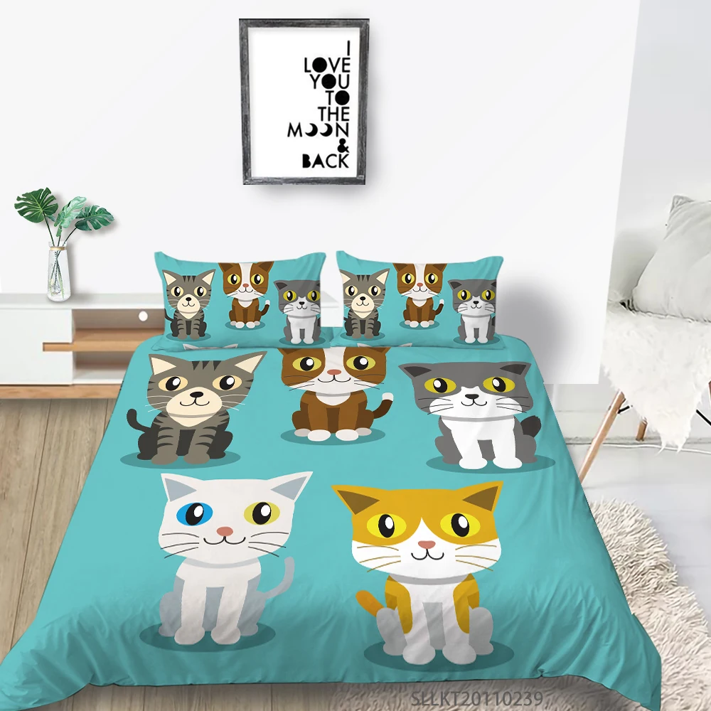 

Sunshine Cartoon Design New Bedding Set King Size Duvet Cover Set Creative Soft Fashionable Home Decoration For Children
