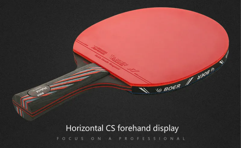 Boer S6 Table Tennis Racket Bat In Long/Short Handle Ping Pong Paddle | Спорт и развлечения