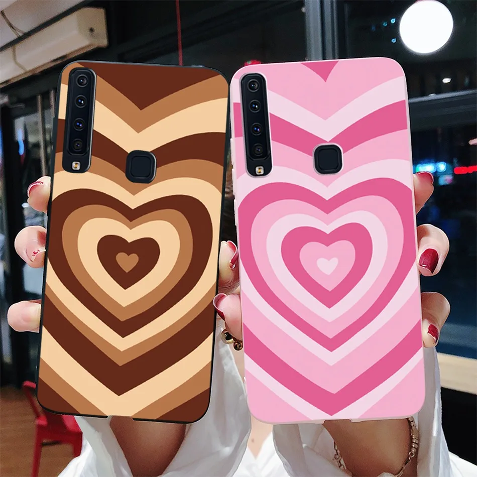 Чехол для телефона с цветами Samsung A9 2018 A920 Женская задняя крышка Силиконовые