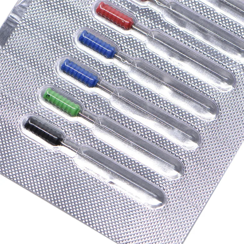 10 шт./упак. зубные эндодонтические игла с ручкой очистка корневого канала гладкая