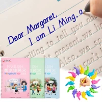 26pcsset student english calligraphy practice notebook from words to sentence handwriting learning copybook children copybook