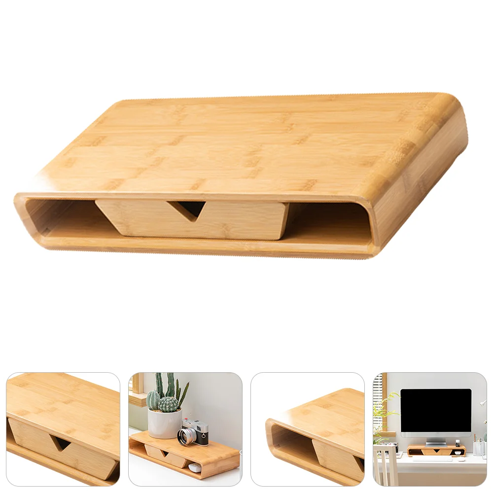 

1pc Practical Home Office Computer Monitor Stand Heightening Rack Drawer Rack