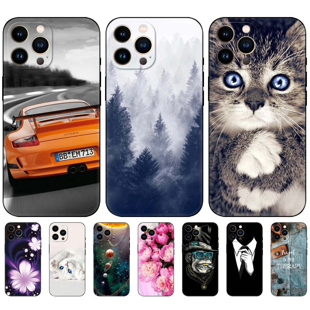 

For iphone 13 Case For iphone 13 mini Cases For iphone 13 Pro Max iPhone13 iphone13Pro 13Pro Phone Back Cover black tpu case