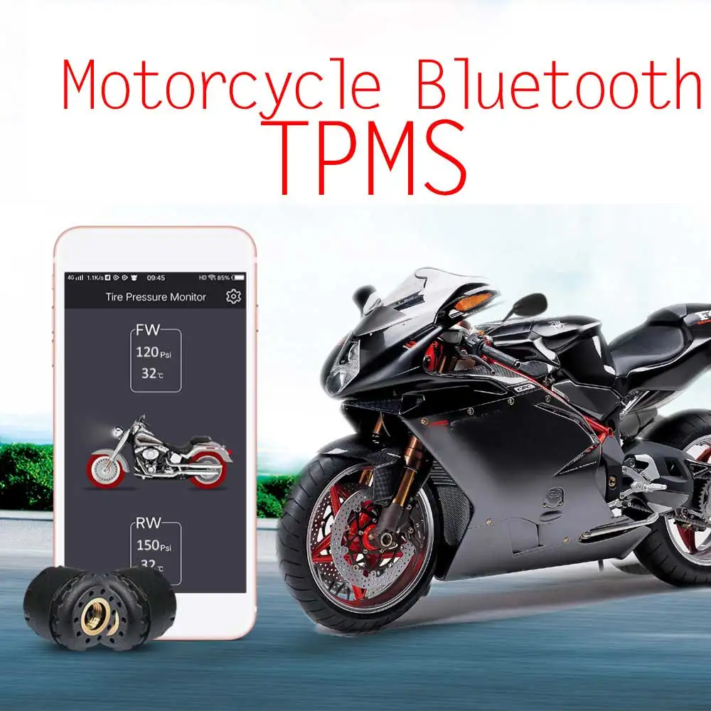 Jordon мотоцикл TPMS беспроводная система контроля давления в шинах мобильный