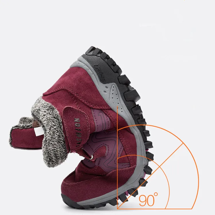 2019 мужские ботинки высококачественные зимние теплые ботильоны на меху рабочие