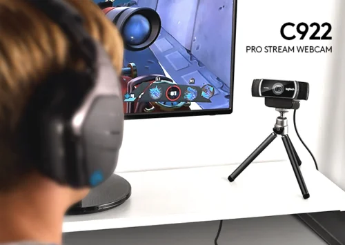 Веб камера Logitech C922 PRO 1080P 30FPS Full HD для потокового видео якорь веб Автофокус