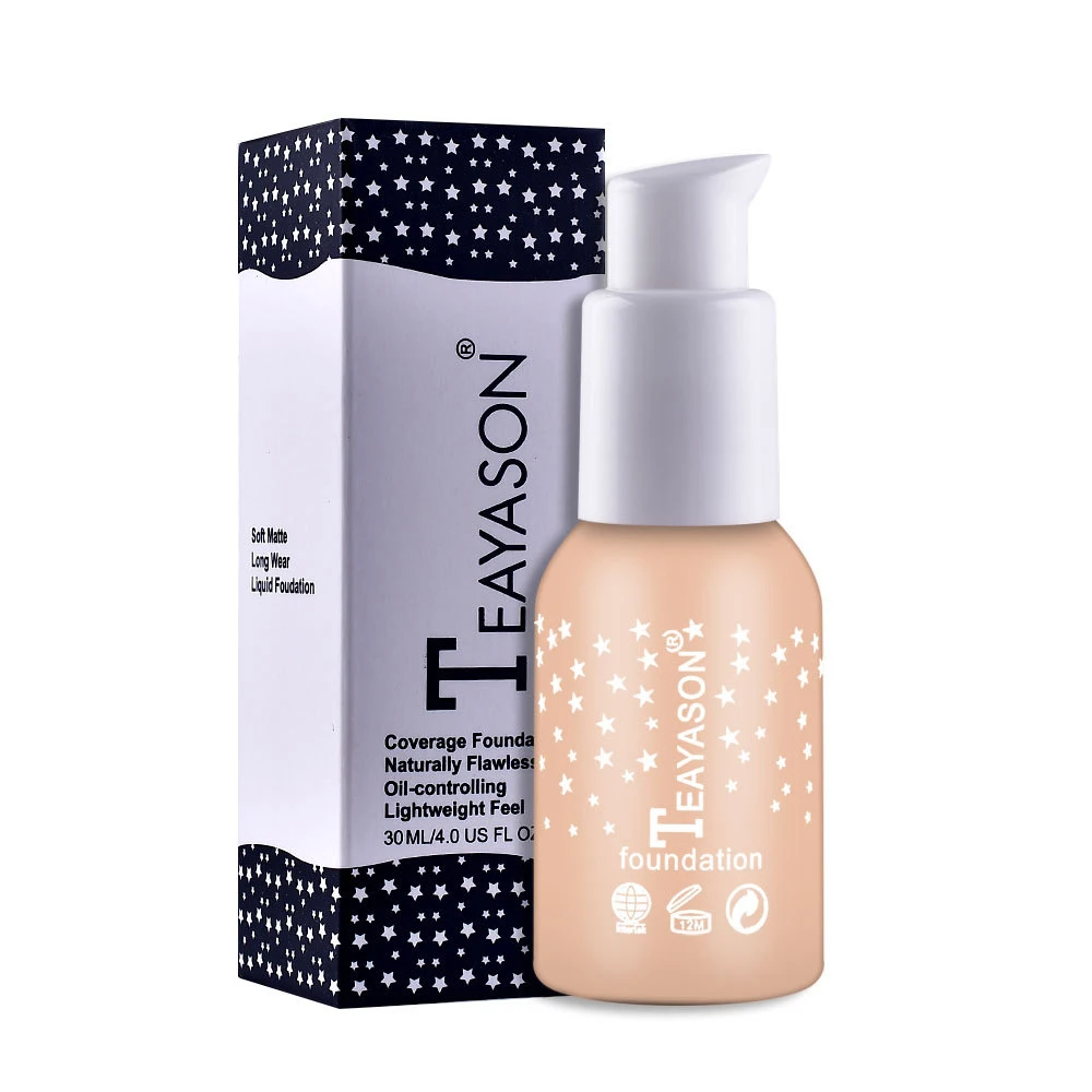 Foundation Concealer Liquid Moisturizing Waterproof Oil Control Whitening Brightening Skin 30mlTSLM2 | Красота и здоровье