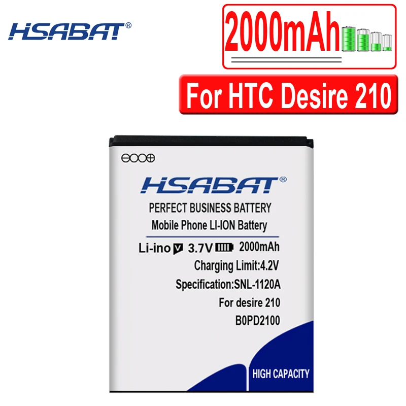 Аккумулятор HSABAT B0PD2100 2000 мАч для HTC Desire 210|Аккумуляторы мобильных телефонов| |