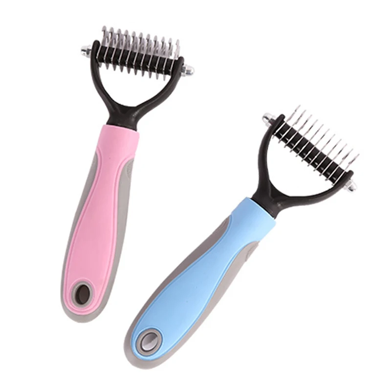 Щетка для удаления шерсти домашних животных расческа из нержавеющей стали