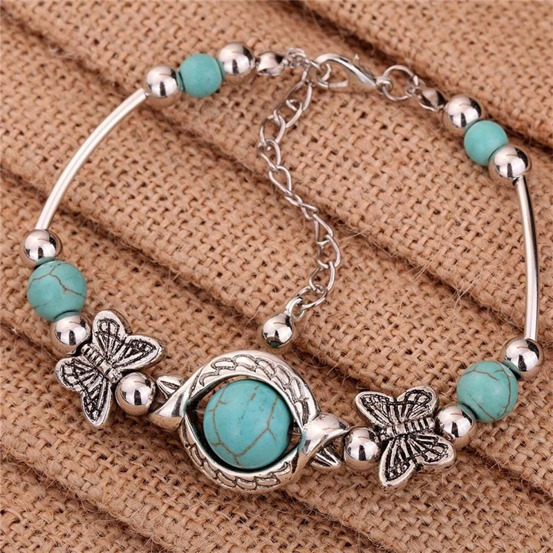 Newest Unique Mixed Natural Stones turquoises Charm Wrap Bracelets Handmade Boho Bracelet | Украшения и аксессуары