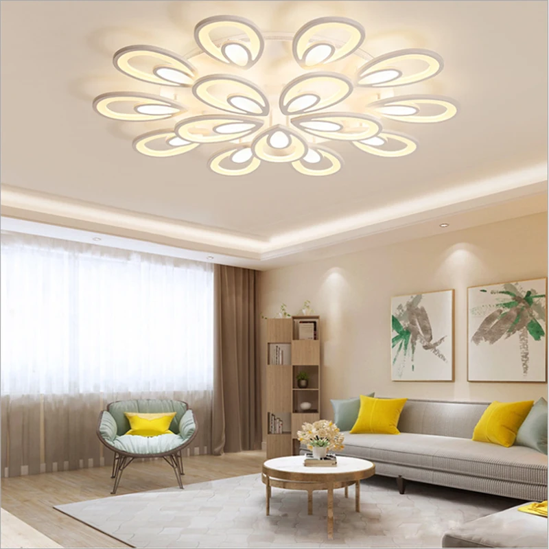 

Nordic потолочная люстра спальня гостиная светодиодный потолочный светильник столовая кухня акриловая люстра внутреннее освещение отеля