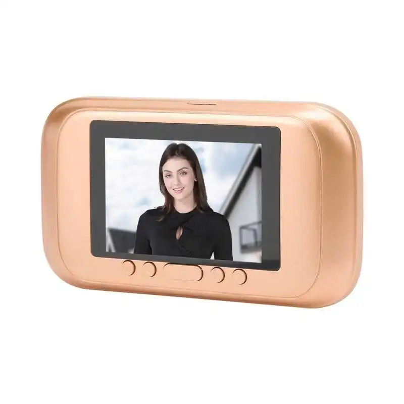 Digital Door Viewer Visual Doorbell 3.5in LED Color Touch Screen Security Camera Motion Detection for Hotel Home | Безопасность и