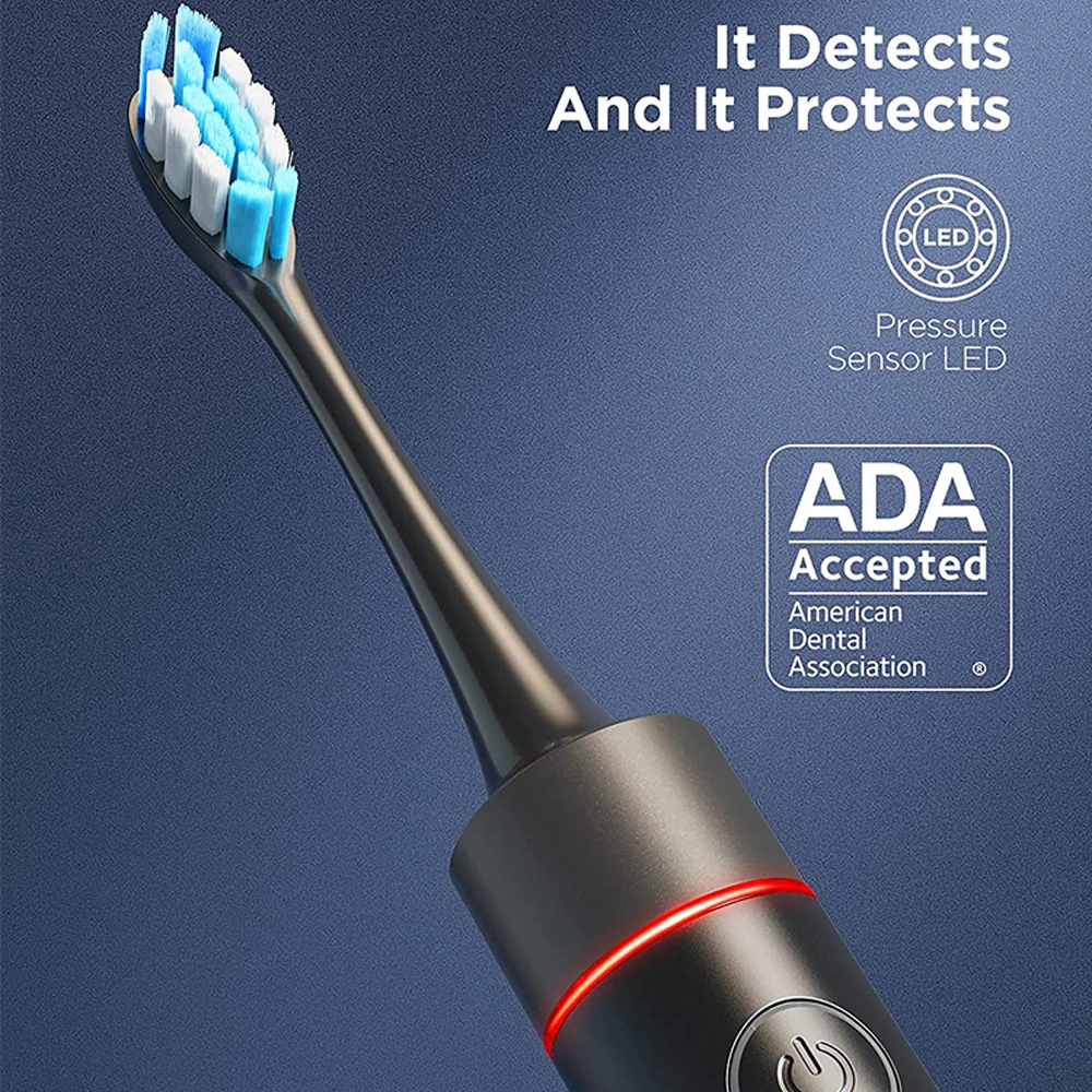 Fairywill электрическая зубная щетка P80 40000 микро-щетки Вибрирующая с нажимом Senor