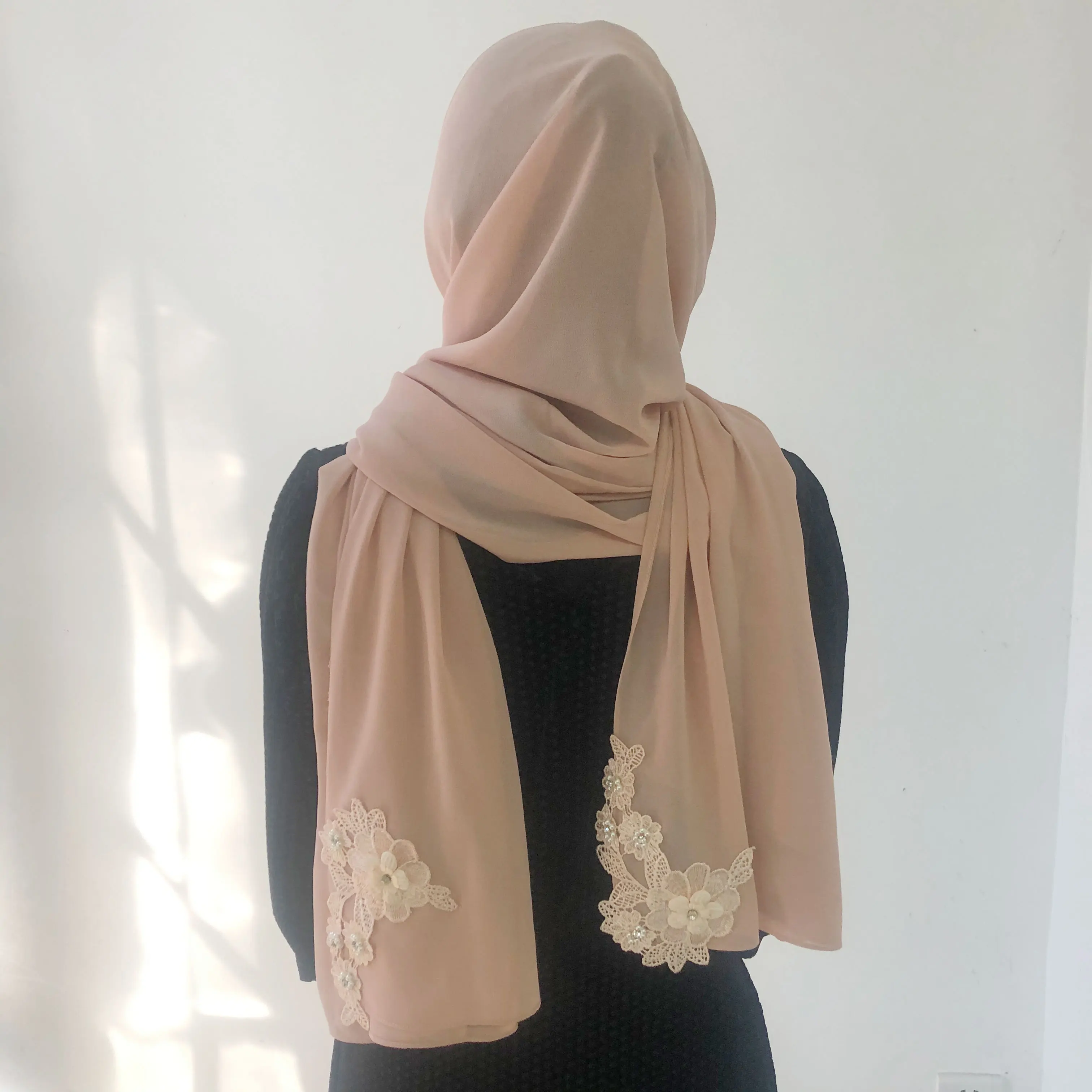 1 пара вышитых 3d цветочных наклеек жемчужинами кружевных аппликаций детское