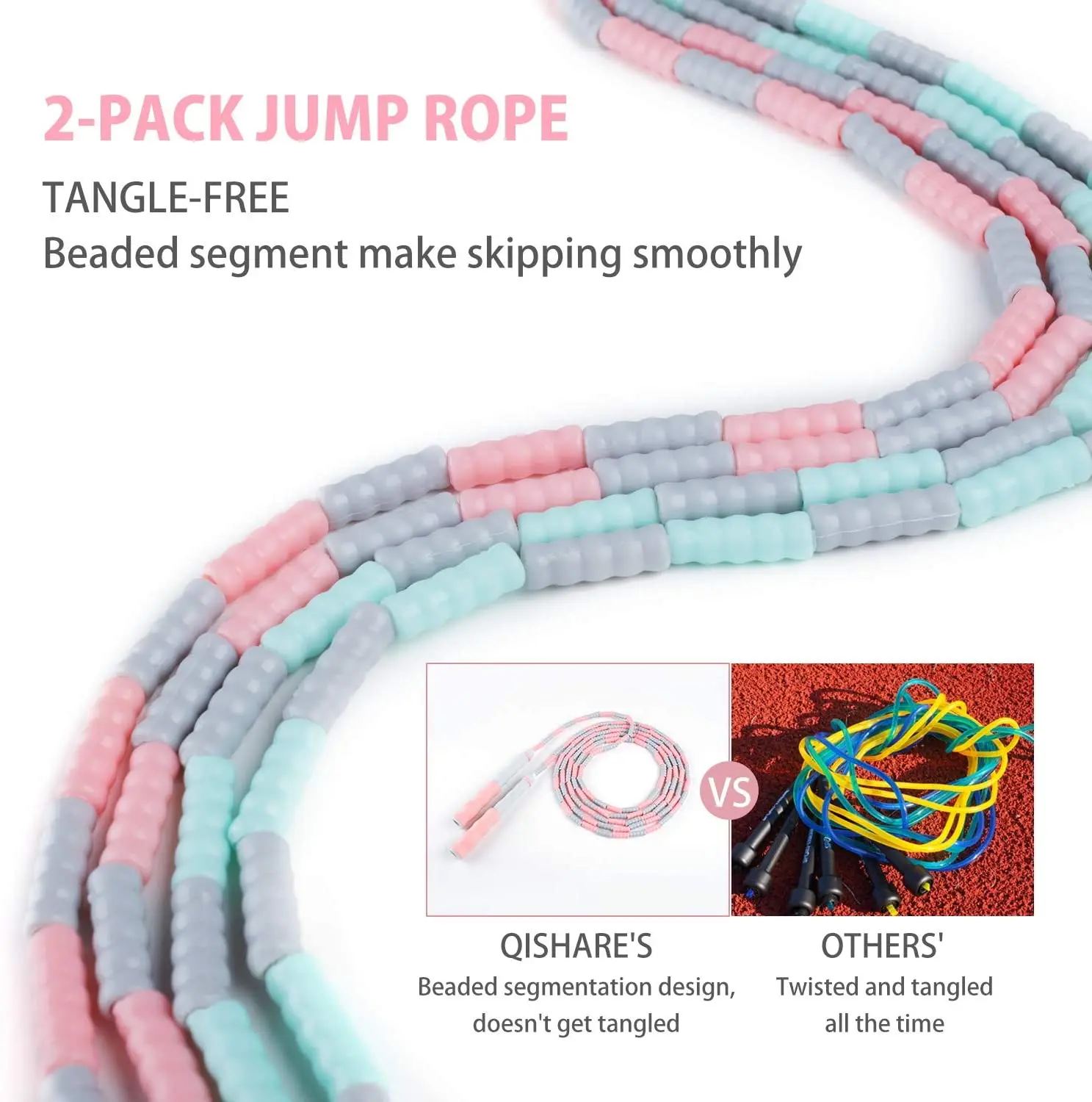 

Bamboo Skipping Rope Children Physical Training Bead Skipping Rope Adult Fitness Jump Rope for Kids Crossfit