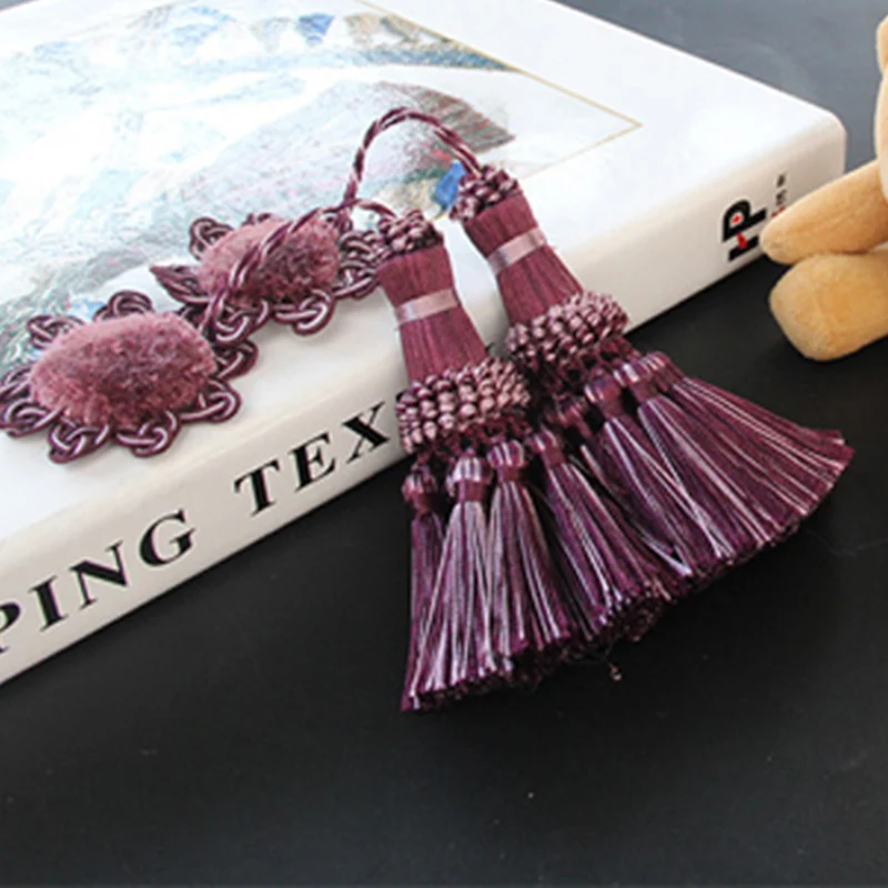 1Pc Curtains Tieback Tassel Key Hanging Ball Home Decor Embrase Rideau Room Accessories Curtain Holder Small Hang Balls | Дом и сад