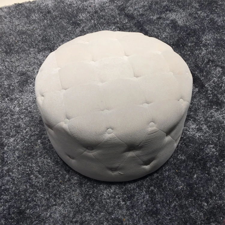 Unique European style round tufted velvet ottoman stool factory price | Мебель