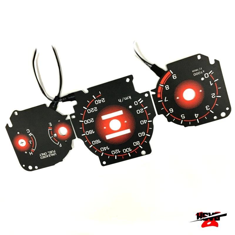 DASH EL Glow Gauge для Civic EK 1996 1999 манул автоматическая коробка передач обратная черная панель красная градация
