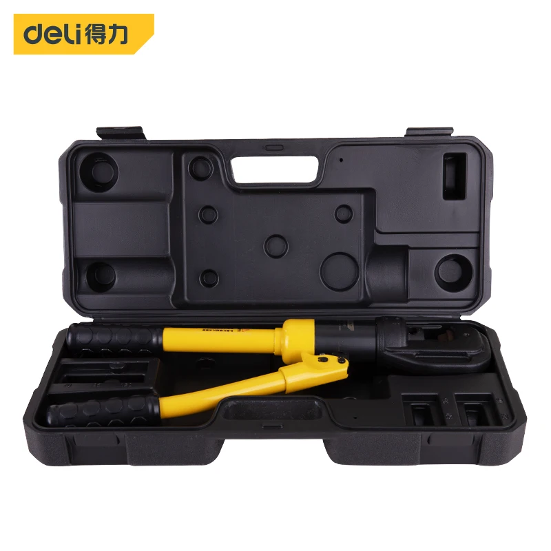 

Deli гидравлические плоскогубцы для электрического обслуживания электрических приборов вращающиеся регулируемые обжимные плотные резиновые из нержавеющей стали