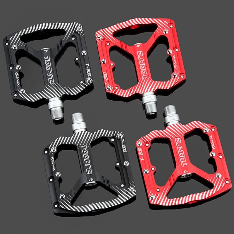 

1 Pair Road Mountain Bike Ultralight Non-slip Flat Pedals Aluminum Alloy Sealed Bearings Pedal CNC MTB Bicycle Accessory