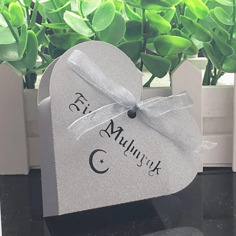 Eid Мубарак коробка конфет Рамадан Карим подарочные коробки исламский