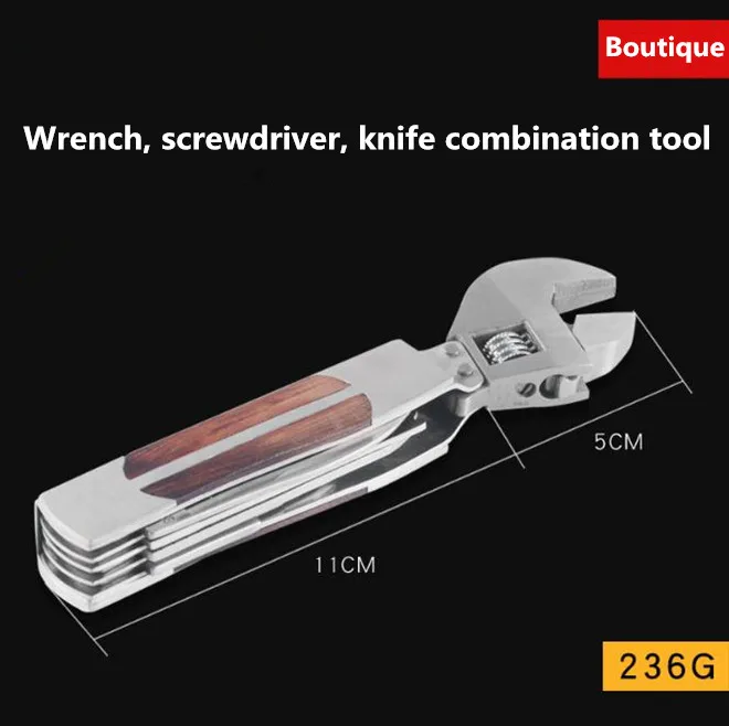 XLTOWN Multi-function wrench screwdriver tool combination folding knife file opener household gadget combinatio | Инструменты