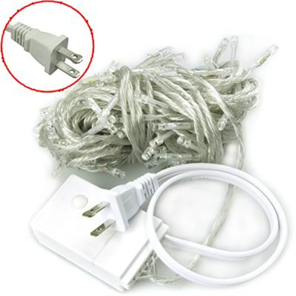 

100 LED 12 м красочные светящиеся гирлянды 8 режимов вечерние Рождество украшения сада на свадьбу, на день всех влюбленных украшения IP44 штепсель...