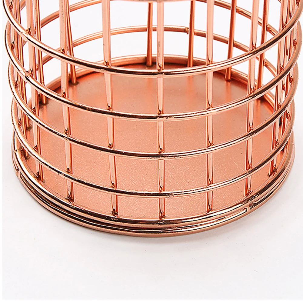 1 шт. Роза золотая металлическая ручка держатель настольный органайзер подставка