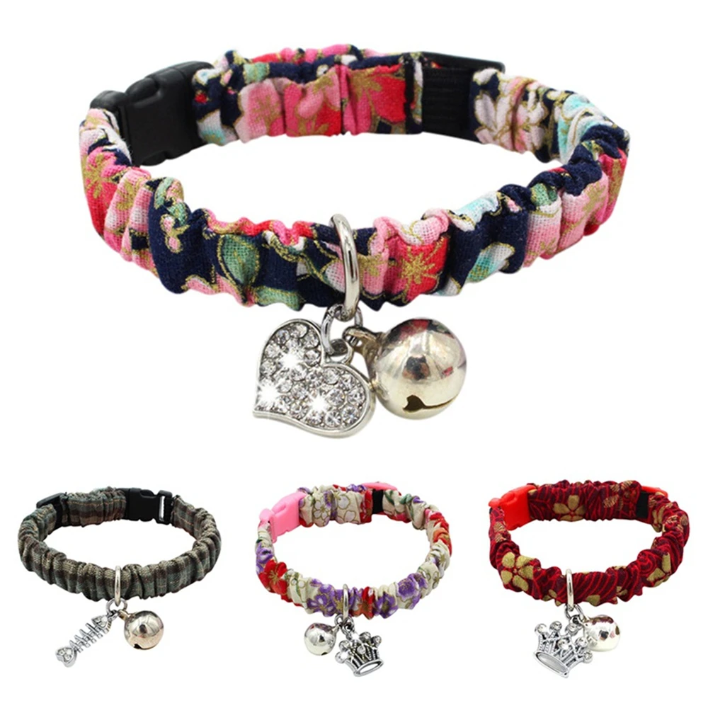 

Adjustable Dog Collars with Bell for Doggie Necktie Puppy Necklace Pet Cat Accessories supplies neck strap for small big dog