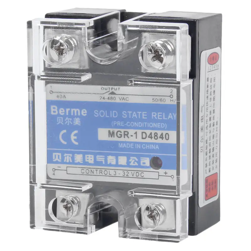 24 480V AC DC для 3 32VDC выход однофазный SSR твердотельное реле 40A|Реле| |