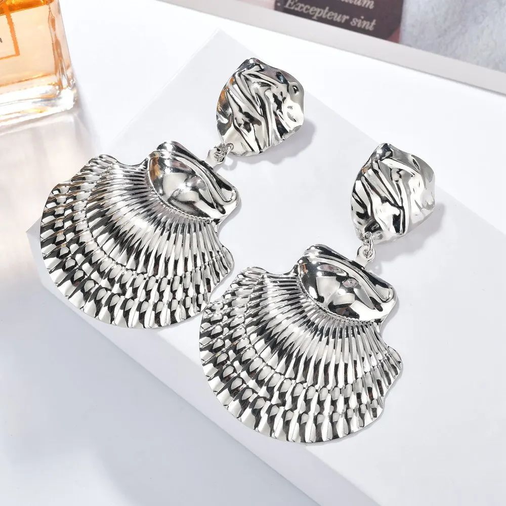 Новинка 2020 большие геометрические массивные серьги в океанском стиле