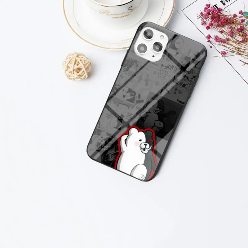 

Danganronpa Monokuma Game Phone Case For IPhone 6 6s 7 8 Plus X Xs Xr Xsmax 11 12 Pro Promax 12mini Tempered Glass