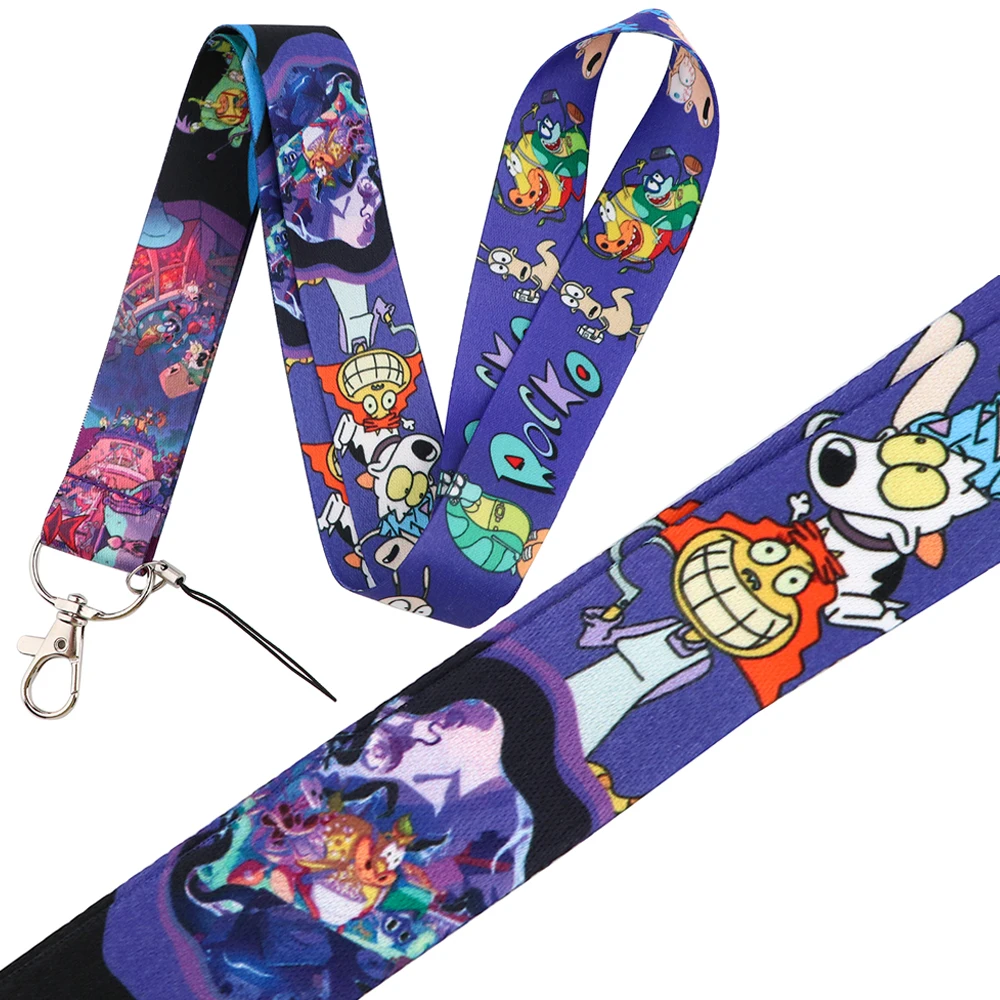 

YQ589 Animals Australian Wallaby Lanyard Cute Dog Phone Strap for Keys ID Card Holder Neck Strap Hang Rope Keychain Cord Lariat