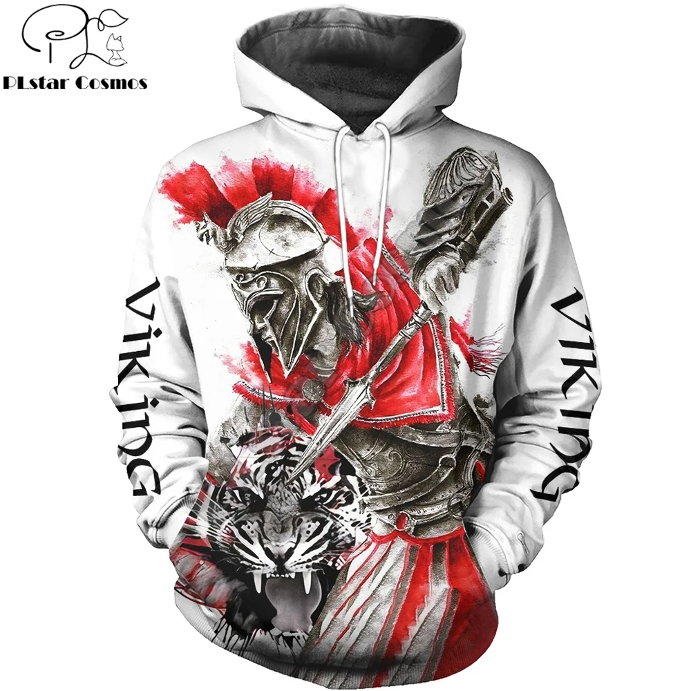 Мужская повседневная толстовка с капюшоном и принтом воин Тигр | одежда