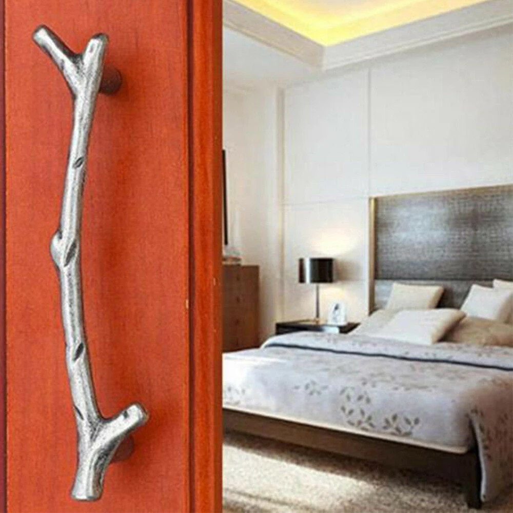 2 шт. ручка для кухонного шкафа ящика дверная фурнитура мебели черная/Серебряная