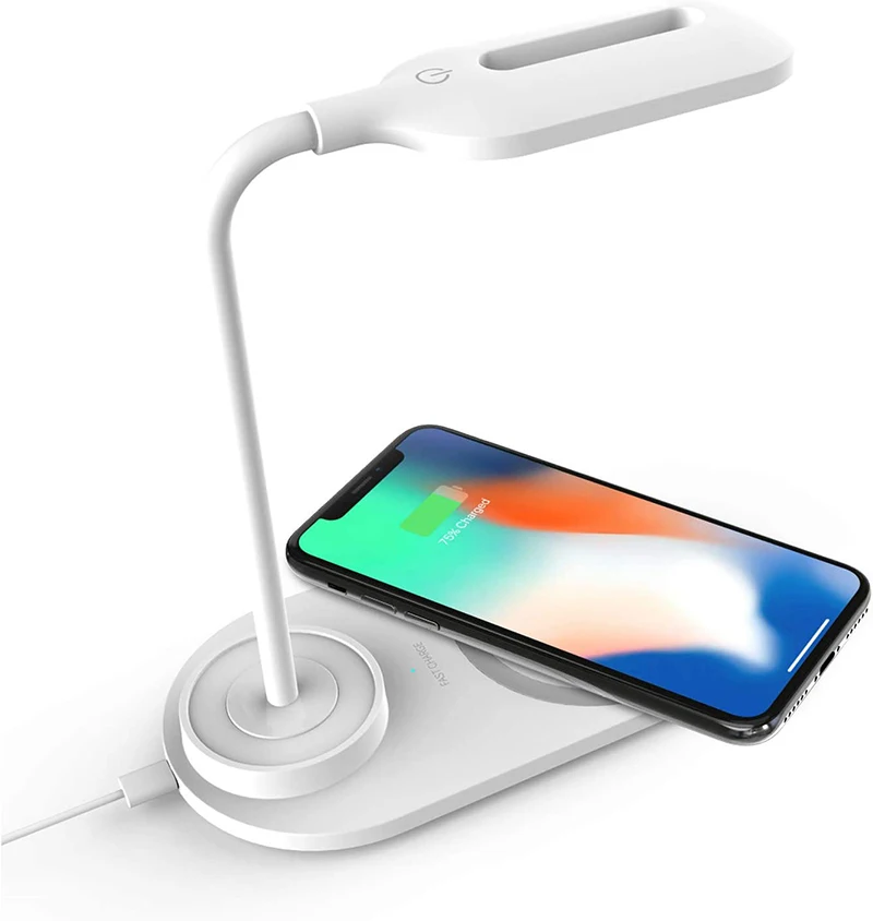 

Дешевая многофункциональная настольная лампа 10 Вт с беспроводным зарядным устройством, ухаживающая за глазами, регулируемая светодиодсве...