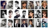 51style choose hairdresserbarberhair salonhair styl mens hair picture art film print silk poster home wall decor