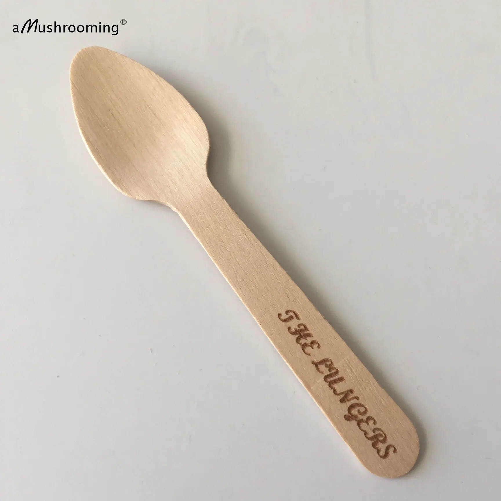 Персонализированные деревянные Сервировочные Ложки для дня рождения