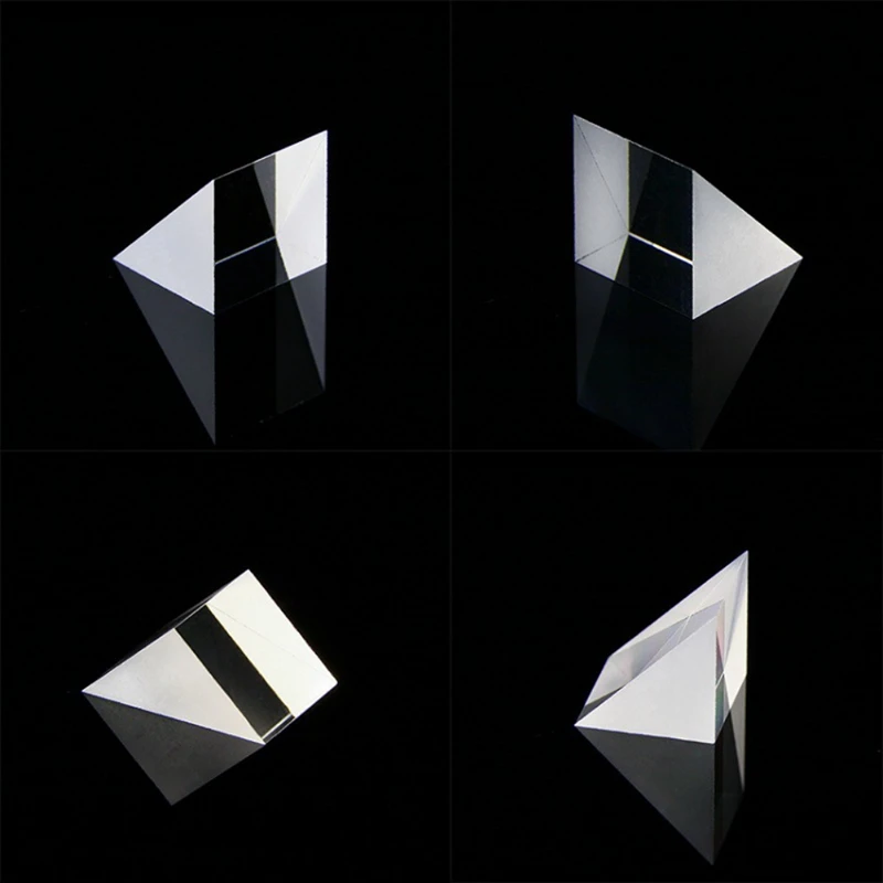 Правый угол Isosceles призмы объектив оптический K9 стекло 10*10*10 мм оптическое стекло треугольные призмы материал испытательный инструмент